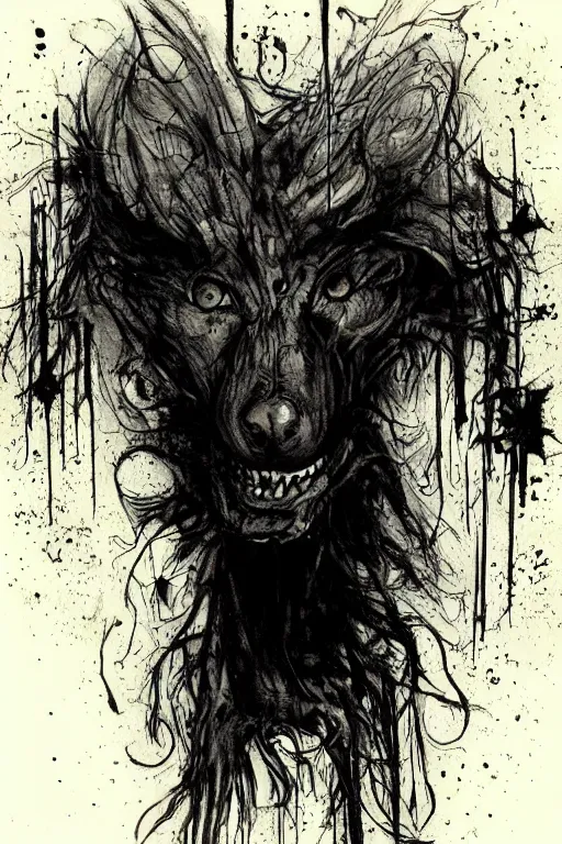 Image similar to hellhound artwork by ben templesmith