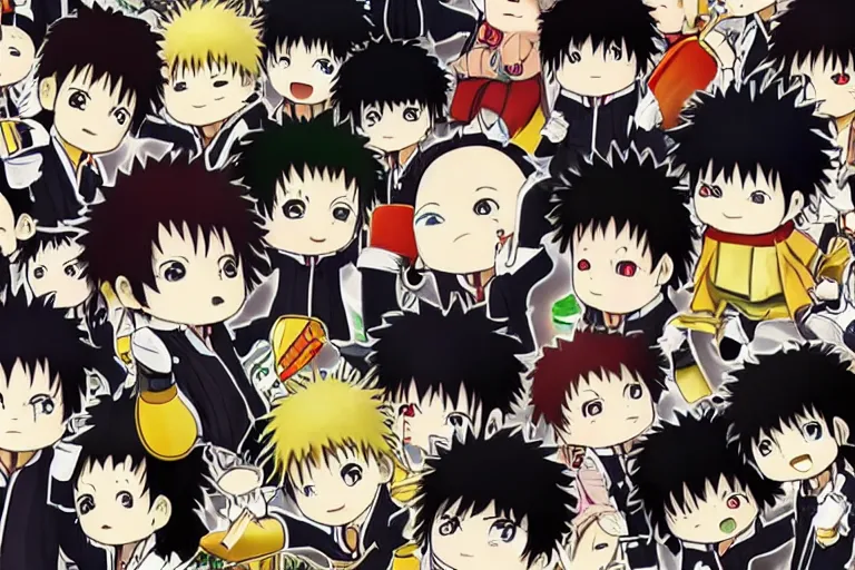 Image similar to hijikata toushirou, kewpie mayonnaise, anime, gintama, black hair