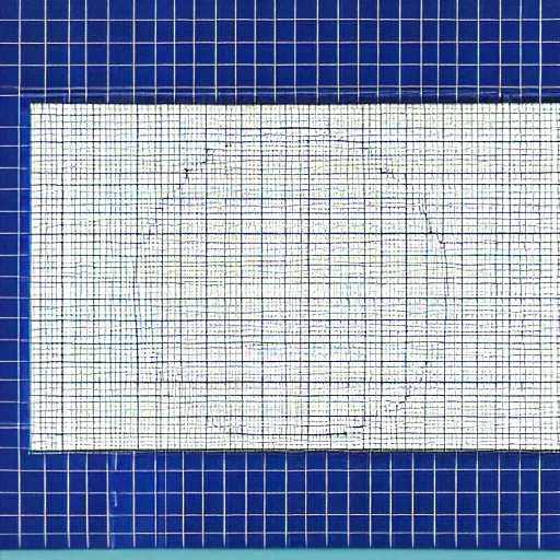 Prompt: an infinite, space-filling curve doodled on graph paper with ballpoint pen