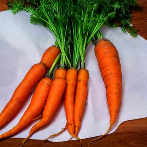 Image similar to photo carrots in a plastic bag with a paper towel inside,