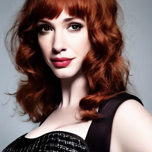 Image similar to portrait of christina hendricks and gal gadot hybrid by mario testino, headshot, detailed, award winning, sony a 7 r