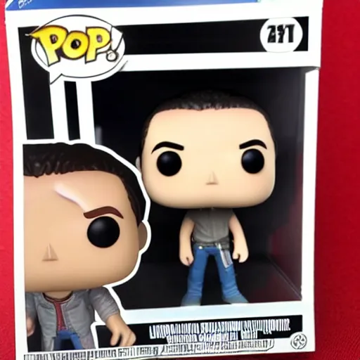 Image similar to A funko pop of Rick from the walking dead