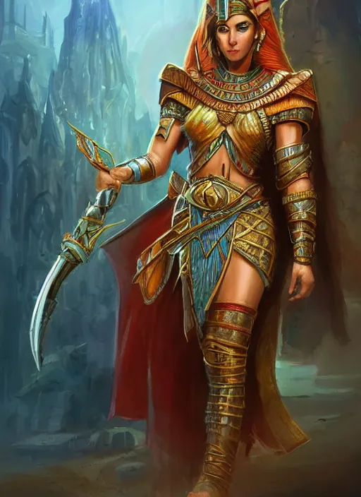 Image similar to set egyptian, ultra detailed fantasy, dndbeyond, bright, colourful, realistic, dnd character portrait, full body, pathfinder, pinterest, art by ralph horsley, dnd, rpg, lotr game design fanart by concept art, behance hd, artstation, deviantart, hdr render in unreal engine 5