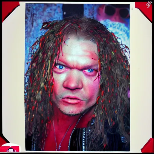 Prompt: a photo realistic of axel rose in a weird party