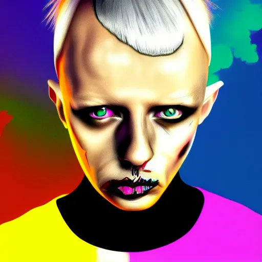 Prompt: Die antwoord, digital art, trending on artstation