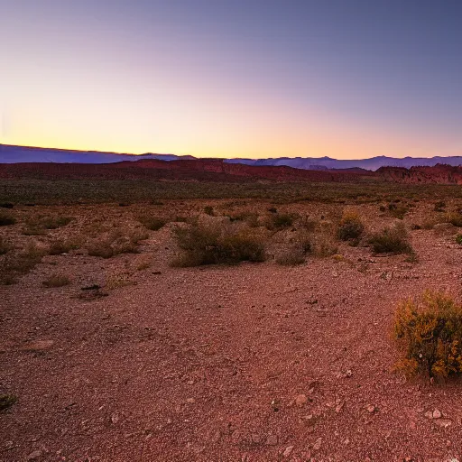 Image similar to wide angle landscape photograph long exposure of star trails in the desert in utah, 4 k photo