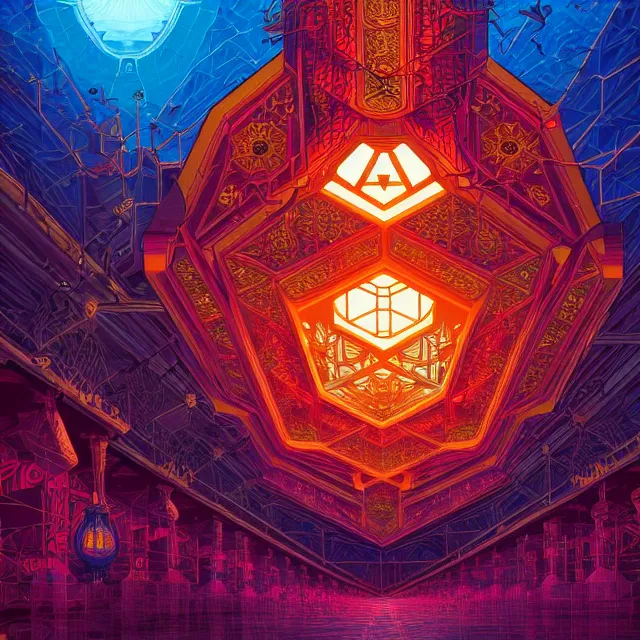 Image similar to blockchain, centered, symmetry, painted, intricate, volumetric lighting, beautiful, rich deep colors masterpiece, sharp focus, ultra detailed, in the style of dan mumford and marc simonetti