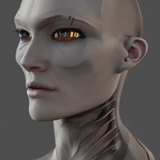 Prompt: An Androgynous Transhuman entity, highly detailed, concept art, artstation, award winning masterpiece,
