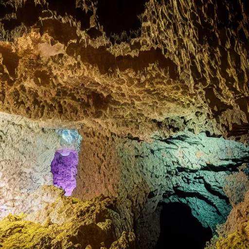 Prompt: Exploring the Deep Chrystal Garden Cave, National Geographic Photo Contest Winner