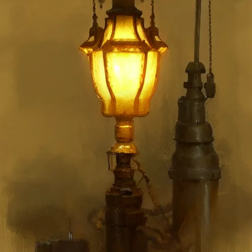 Image similar to concept art, lamps, 8 k, by james gurney, greg rutkowski, john howe, artstation