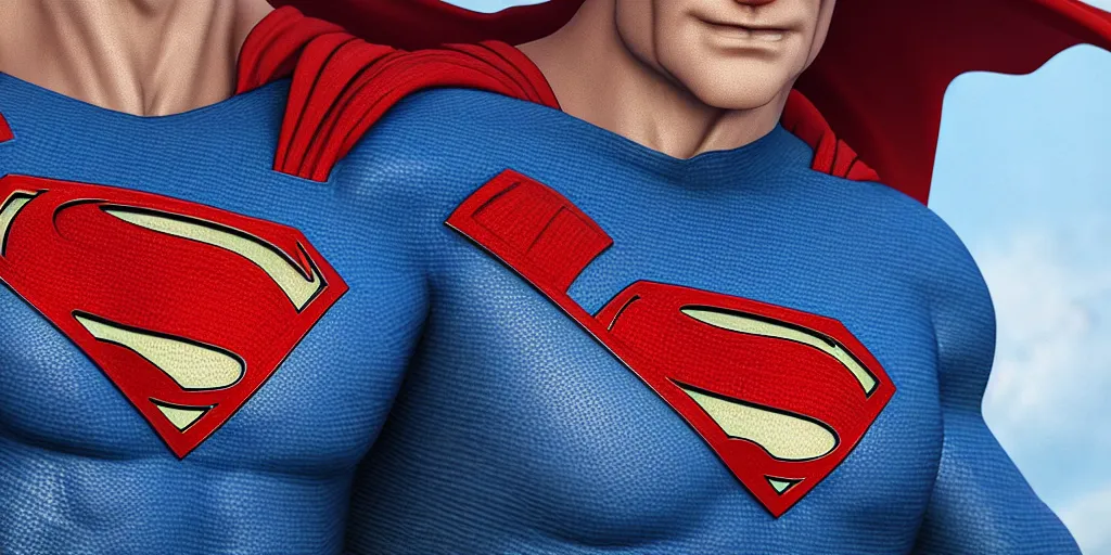 Image similar to Waya Steurbaut as superman, by waya steurbaut entertainment, dark, intricate, highly detailed, smooth, artstation, high resolution film render 100k, photo realistic, epic, colourful close up shot