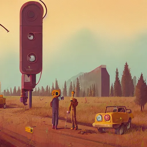 Prompt: alsckjn acsudnpq qcpjdnc cpqi iub pcqwudbc oi io cqo cwon qcon qcon, by simon stalenhag