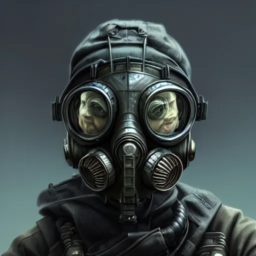 Image similar to gas - mask, techwear, sci - fi, intricate, elegant, highly detailed, digital painting, artstation, concept art, smooth, sharp focus, illustration, by bartek fedyczak, erak note, tooth wu, neil richards, kan liu, siwoo kim, jisu choe