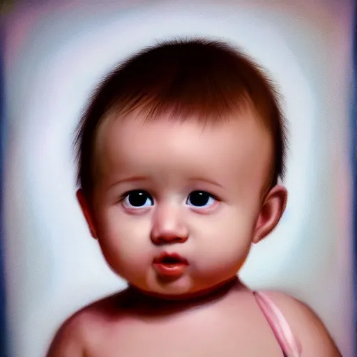 Image similar to cute baby, photorealism