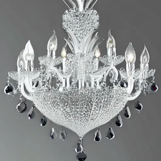 Image similar to crystal chandelier with a design of a swan by swarovski