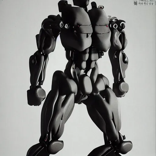 Image similar to cinematic still, full body machine by fujioka kenki, full body machine by mamoru nagano