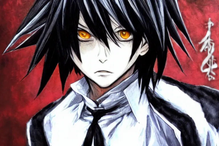 Image similar to l · lawliet, death note, headshot