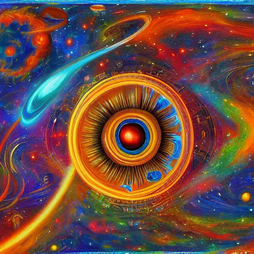 dmt engine that runs the universe detailed painting 4k | Stable ...