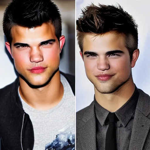 Image similar to taylor lautner mixed with robert pattinson