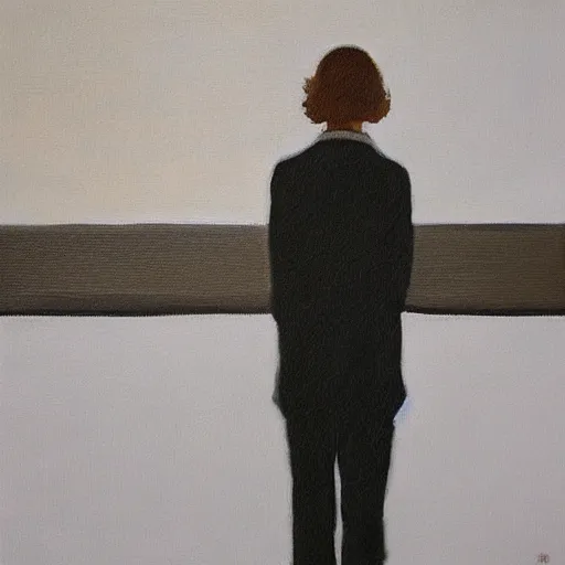 Image similar to loneliness, no people, modern painting