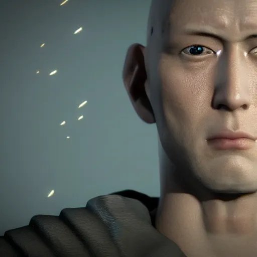 Prompt: ultra realistic portrait of saitama, octane render