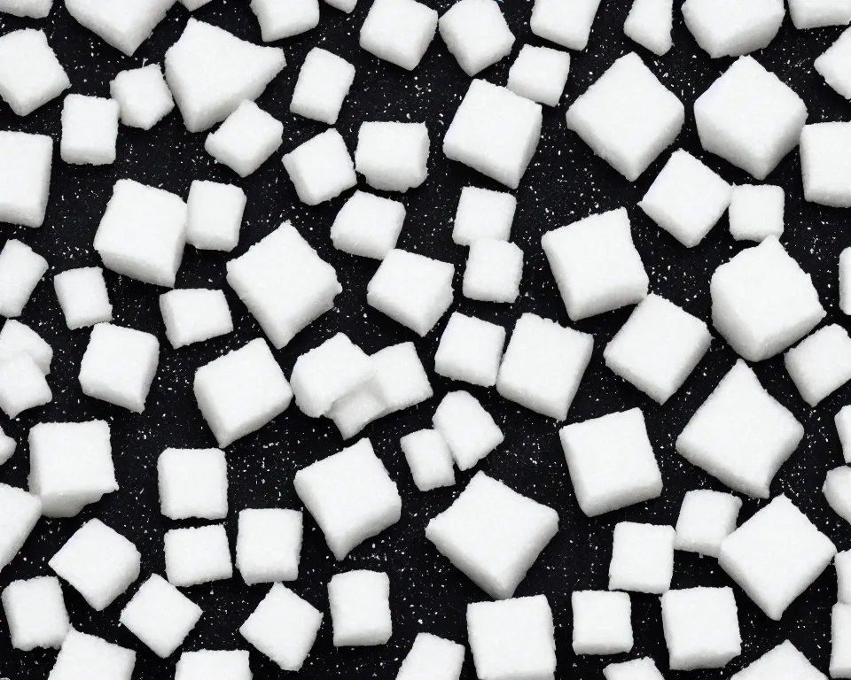 Image similar to sugar cubes in space