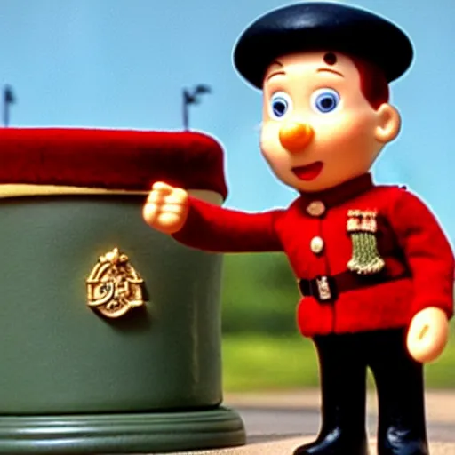 Image similar to herman goering in postman pat, bbc