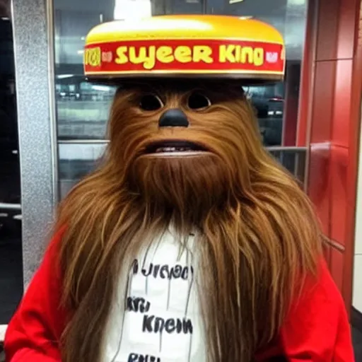 Prompt: chewbacca at burger king