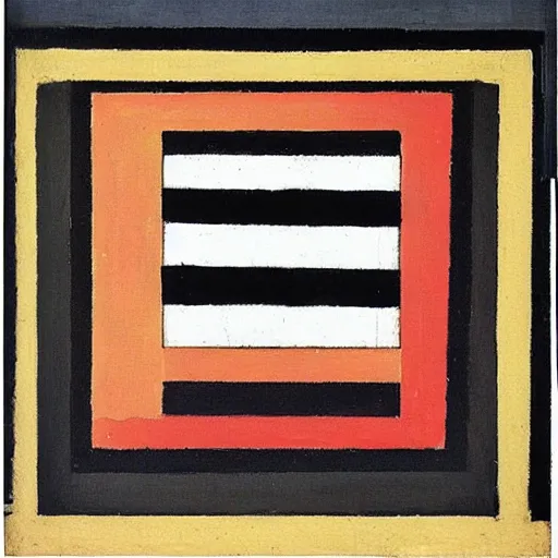 Image similar to a painting of a black square, by Kazimir Malevich