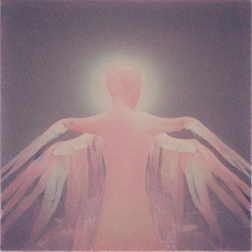 Image similar to seraphim, mixed media, collage, 9 0 s, by rinko kawauchi