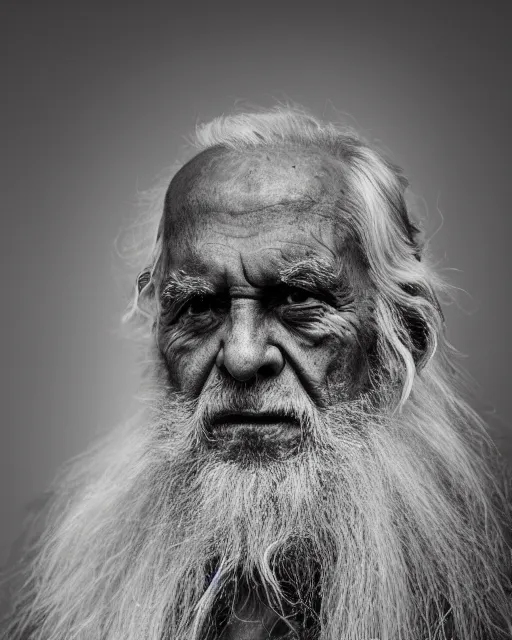 Prompt: an award winning portrait photograph of Methuselah