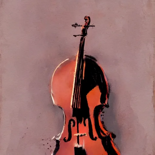 Image similar to body as a cello by greg rutkowski