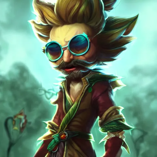 Image similar to Heimerdinger from League of legends, high resolution fantasy concept art, intricate details, soft lighting