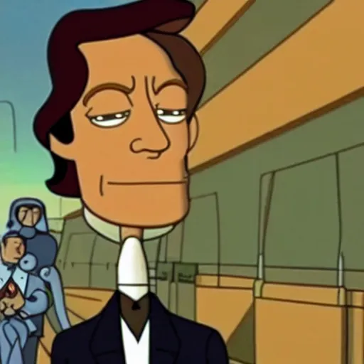 Image similar to alain delon in futurama ( 1 9 9 9 )