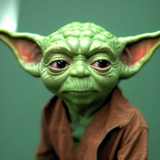 Prompt: yoda mugshot