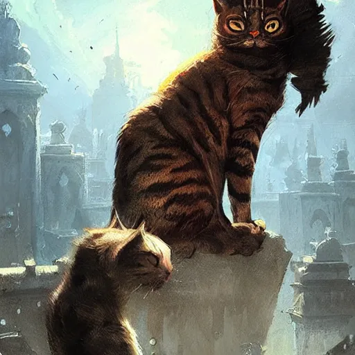 Image similar to god of cats by greg rutkowski