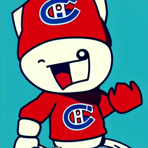 Image similar to anime Portrait of Reddit Snoo the Habs Montreal Canadiens Mascot as a very cute powerful and friendly pokemon, highly detailed anime, high evolution, 1990s, legendary, smooth, sharp focus, dynamic lighting, intricate, trending on ArtStation, illustration pokemon, art by WLOP