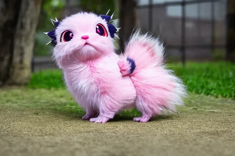 Image similar to real life aipom pokemon, cute!!!, heroic!!!, adorable!!!, playful!!!, chubby!!! fluffly!!!, happy!!!, cheeky!!!, mischievous!!!, ultra realistic!!!, spring time, slight overcast weather, golden hour, sharp focus