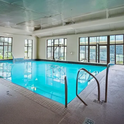 Image similar to an indoor pool, empty, craigslist photo