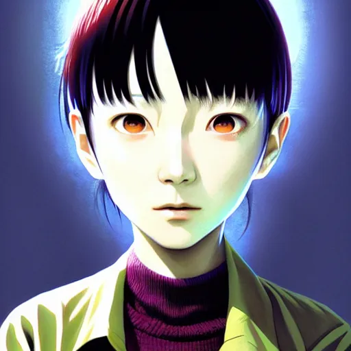 Image similar to lain iwakura, serial experiments : lain. highly detailed, digital painting, artstation, concept art, illustration, by ken saito, lya pilnev, siwoo kim, christophe young, anna podedworna, yin zhen chu, zeronis, magdalena radziej,