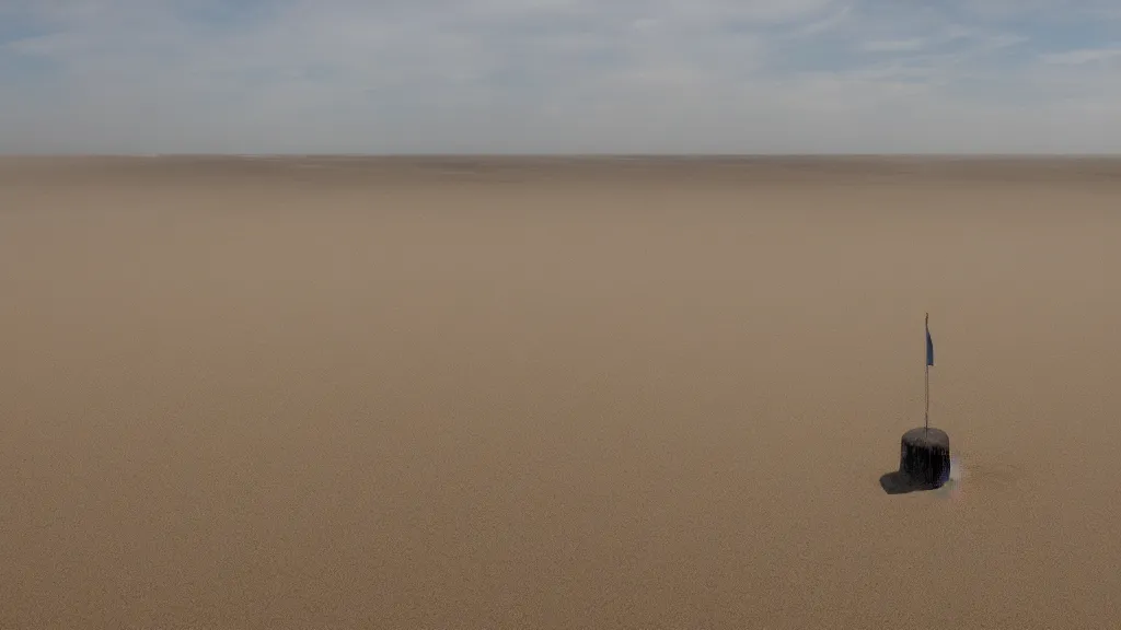 Image similar to patrick j. jones. rutkowski. the last tower looms above the dunes. sand. lonely. isolated. 3 8 4 0 x 2 1 6 0