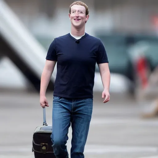 Prompt: mark zuckerberg taking off his human disguise