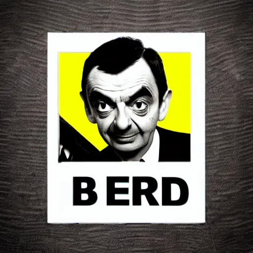 Prompt: mr bean mugshot