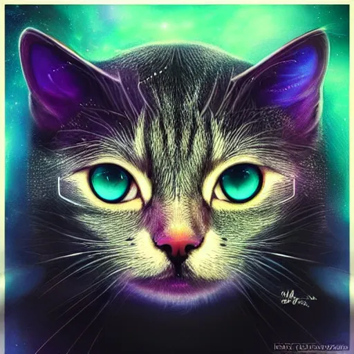 Galaxy Cat - Diamond Painting 