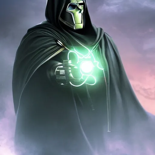 Image similar to doctor doom, 4k realistic photo