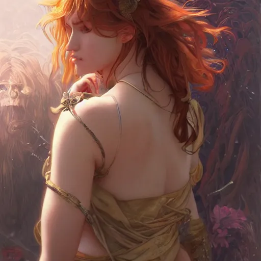 Image similar to ultra realistic illustration, bella thorne as demsel in distress anime, intricate, elegant, highly detailed, digital painting, artstation, concept art, smooth, sharp focus, illustration, art by artgerm and greg rutkowski and alphonse mucha and wlop