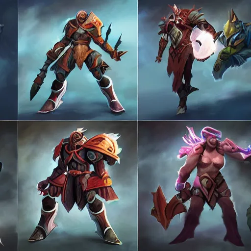 Image similar to dota concept art