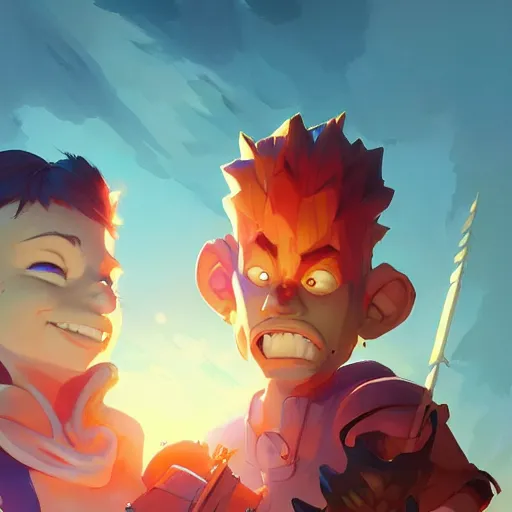 Image similar to hero world rugrats, behance hd by jesper ejsing, by rhads, makoto shinkai and lois van baarle, ilya kuvshinov, rossdraws global illumination