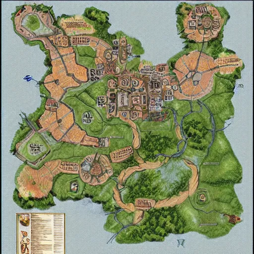 Image similar to map for tabletop rpg lviv