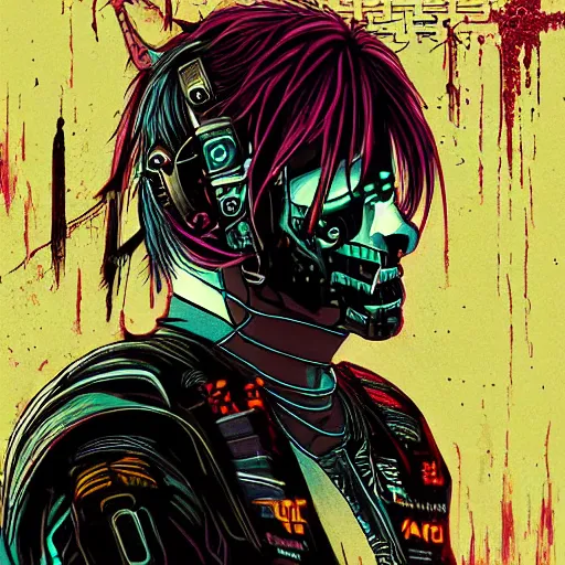 Prompt: cyberpunk | killjoyvalorant art, illustrated by kir sir